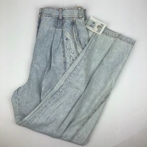 Vintage '80s high waisted acid wash jeans NWT